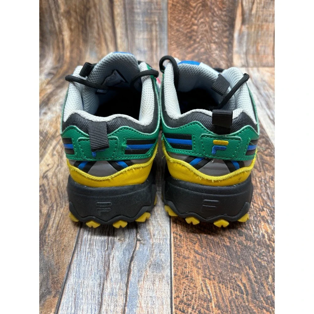Fila Oakmont TR Youth Size 4 Grey Green Blue Red Yellow 3JM01579-051